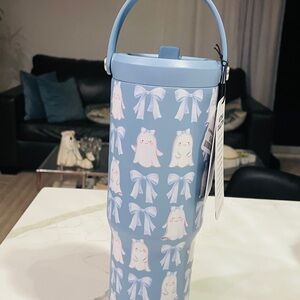 Charming Blue Bow Tumbler